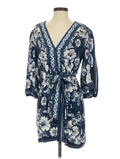 Pre-owned Farm Rio Casual Dress In Blue