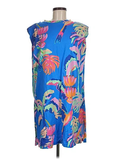 Pre-owned Farm Rio Casual Dress In Blue