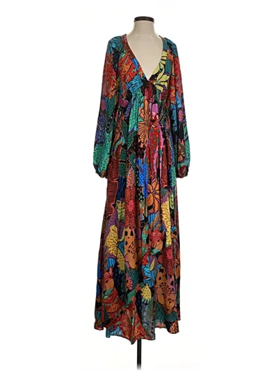 Pre-owned Farm Rio Casual Dress In Blue