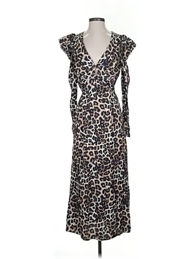 Pre-owned Farm Rio Casual Dress In Brown