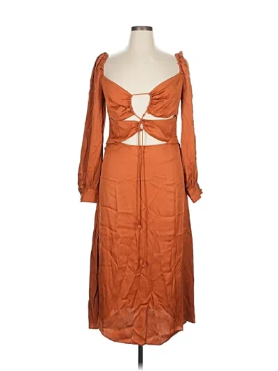 Pre-owned Farm Rio Casual Dress In Orange