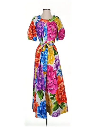 Pre-owned Farm Rio Casual Dress In Orange