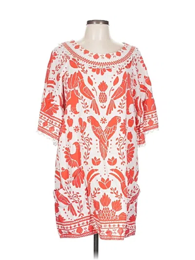 Pre-owned Farm Rio Casual Dress In Orange