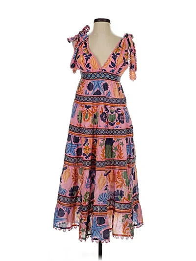 Pre-owned Farm Rio Casual Dress In Orange