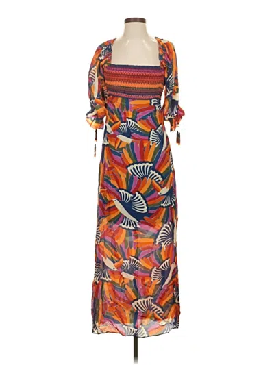 Pre-owned Farm Rio Casual Dress In Orange