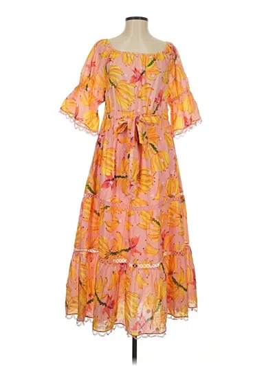 Pre-owned Farm Rio Casual Dress In Orange