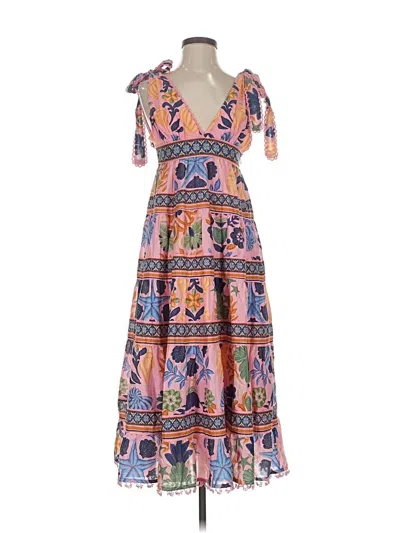 Pre-owned Farm Rio Casual Dress In Pink