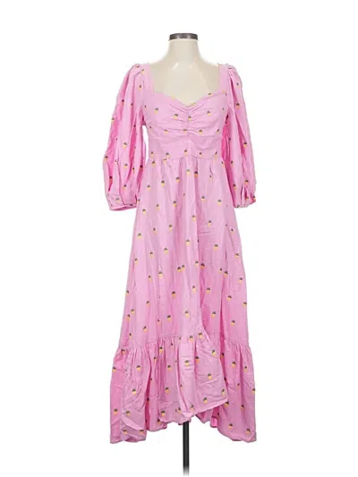 Pre-owned Farm Rio Casual Dress In Pink