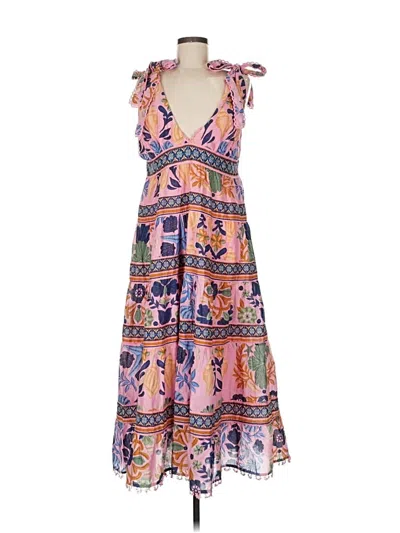 Pre-owned Farm Rio Casual Dress In Pink
