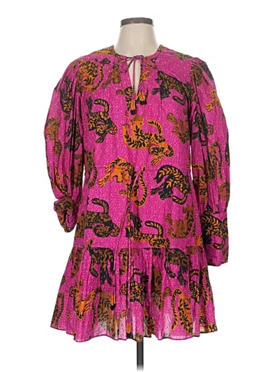 Pre-owned Farm Rio Casual Dress In Pink