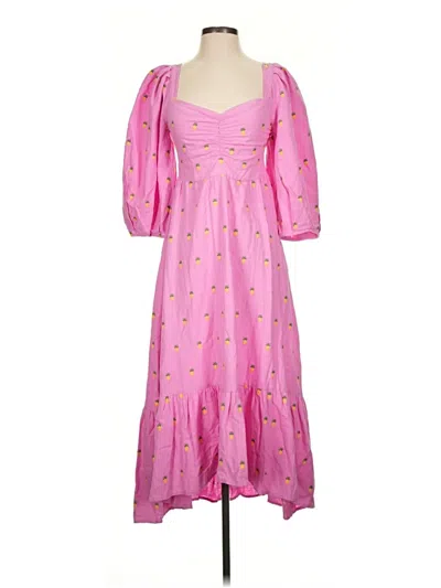 Pre-owned Farm Rio Casual Dress In Pink