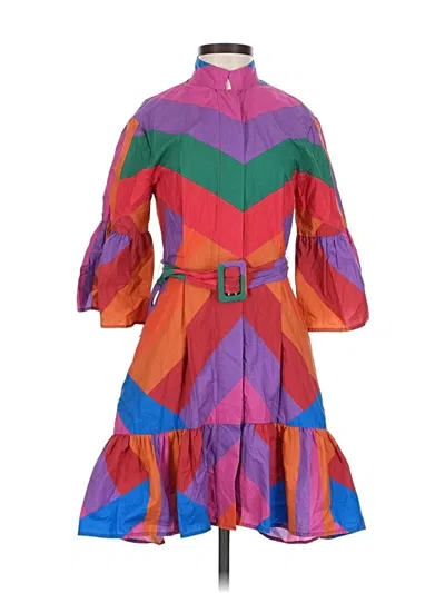 Pre-owned Farm Rio Casual Dress In Purple