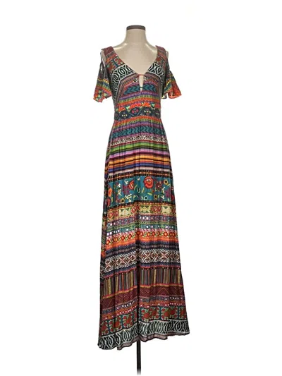 Pre-owned Farm Rio Casual Dress In Red