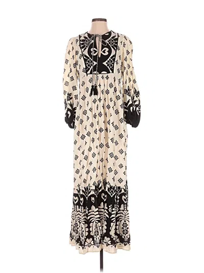 Pre-owned Farm Rio Casual Dress In White