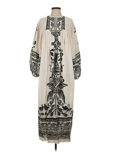 Pre-owned Farm Rio Casual Dress In White