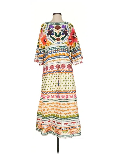 Pre-owned Farm Rio Casual Dress In Yellow