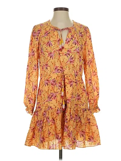 Pre-owned Farm Rio Casual Dress In Yellow