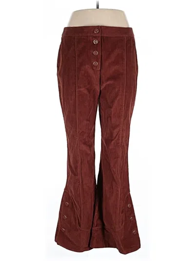 Farm Rio Casual Pants In Burgundy