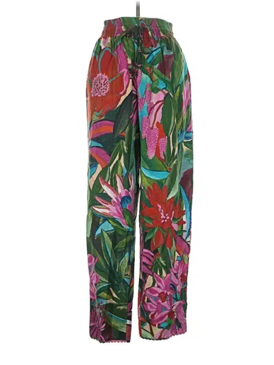 Pre-owned Farm Rio Casual Pants In Green