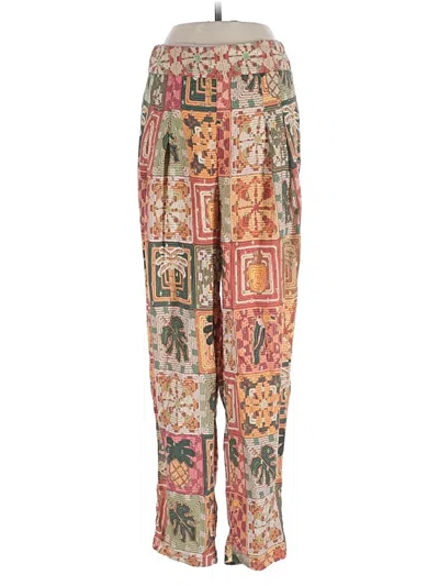 Pre-owned Farm Rio Casual Pants In Pink