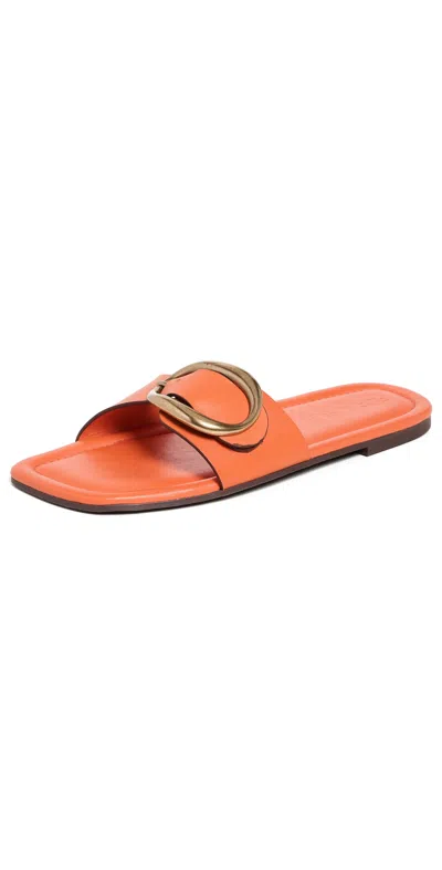 Farm Rio Citrus Organic Buckle Flat Sandals Citrus