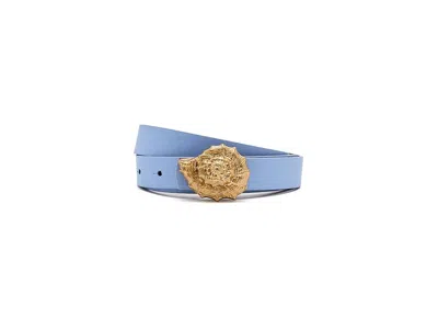 Farm Rio Classic Leather Belt Women's Belts Light Blue: One Size