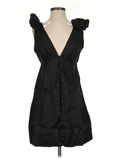 Pre-owned Farm Rio Cocktail Dress In Black