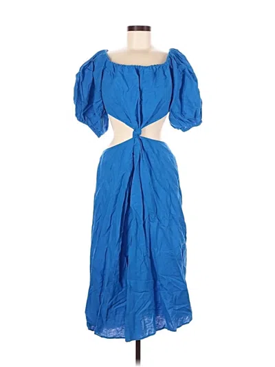 Pre-owned Farm Rio Cocktail Dress In Blue