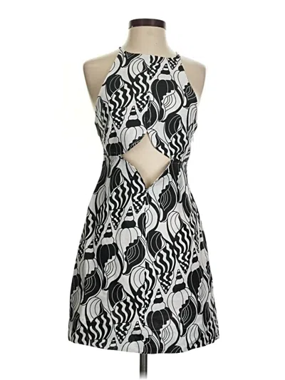 Pre-owned Farm Rio Cocktail Dress In Gray