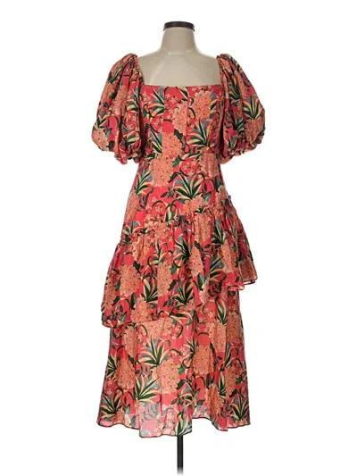 Farm Rio Cocktail Dress In Orange