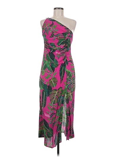 Pre-owned Farm Rio Cocktail Dress In Pink