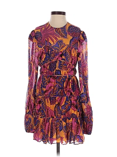 Pre-owned Farm Rio Cocktail Dress In Pink