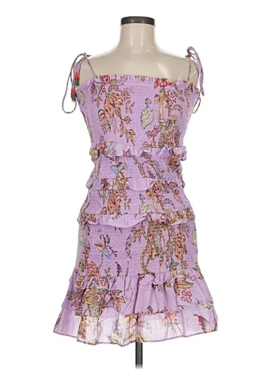 Pre-owned Farm Rio Cocktail Dress In Purple