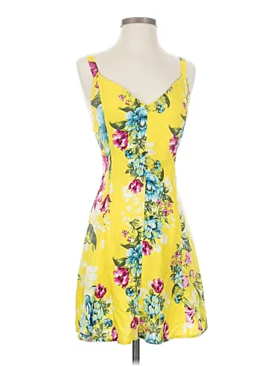 Farm Rio Cocktail Dress In Yellow