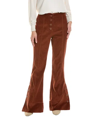 Farm Rio Flared-leg Corduroy Trousers In Brown