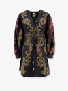 Farm Rio Ravenala Floral-print Cotton-poplin Mini Dress