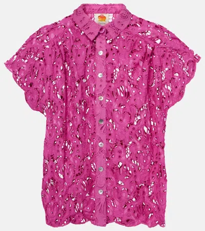 FARM RIO COTTON LACE SHIRT