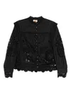 Farm Rio Richilieu Blouse In Black