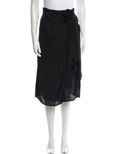 Pre-owned Farm Rio Cowl Neck Mini Dress In Black