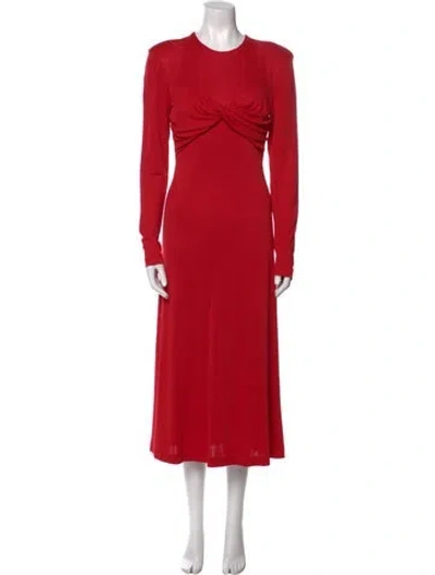 Pre-owned Farm Rio Crew Neck Midi Length Dress W/ Tags In Multi