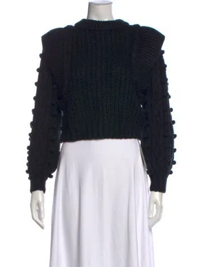 Pre-owned Farm Rio Crew Neck Sweater In Black