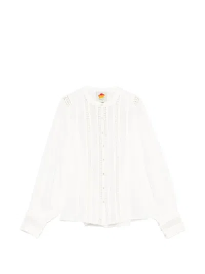 Farm Rio Crochet Blouse In White