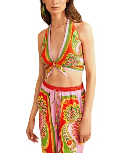Farm Rio Crop Top In Yellow