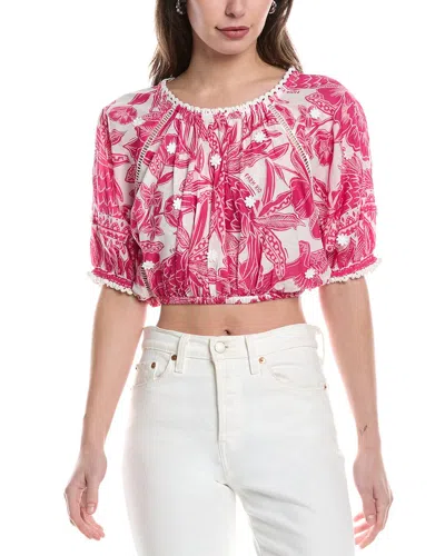 Farm Rio Crop Top In Pink