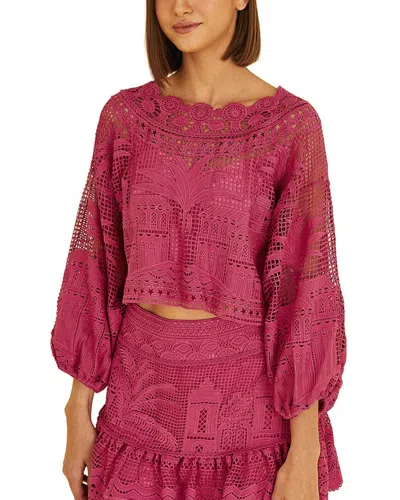 Farm Rio Crop Top In Pink