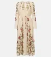 Farm Rio Romantic Nature Long Sleeve Maxi Dress