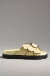 Farm Rio Banana Yellow Daisy Slide Sandal In Yellow