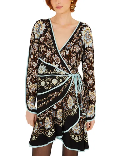 Farm Rio Daniela Mini Wrap Dress In Multi