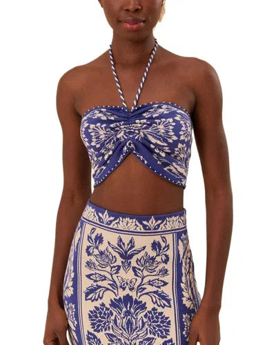 Farm Rio Delicate Tapestry Knit Top In Multi