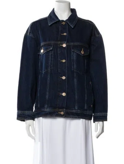 Pre-owned Farm Rio Denim Jacket In Blue